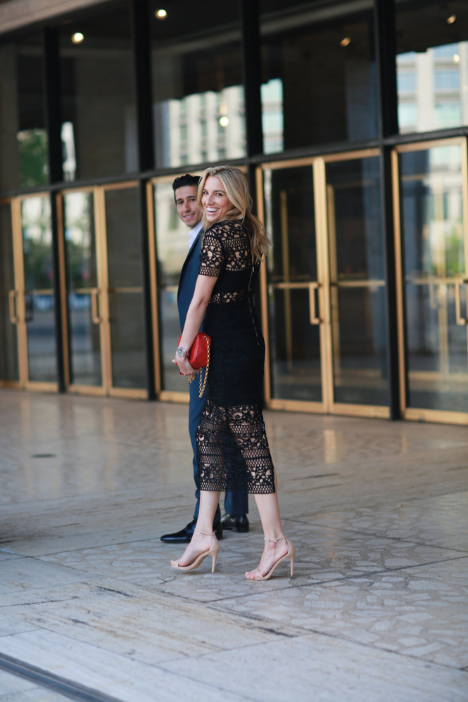 Couple Fashion-Express-NYC Ballet-Lincoln Center-NYC Date NIgght Outfit-Lace Dress