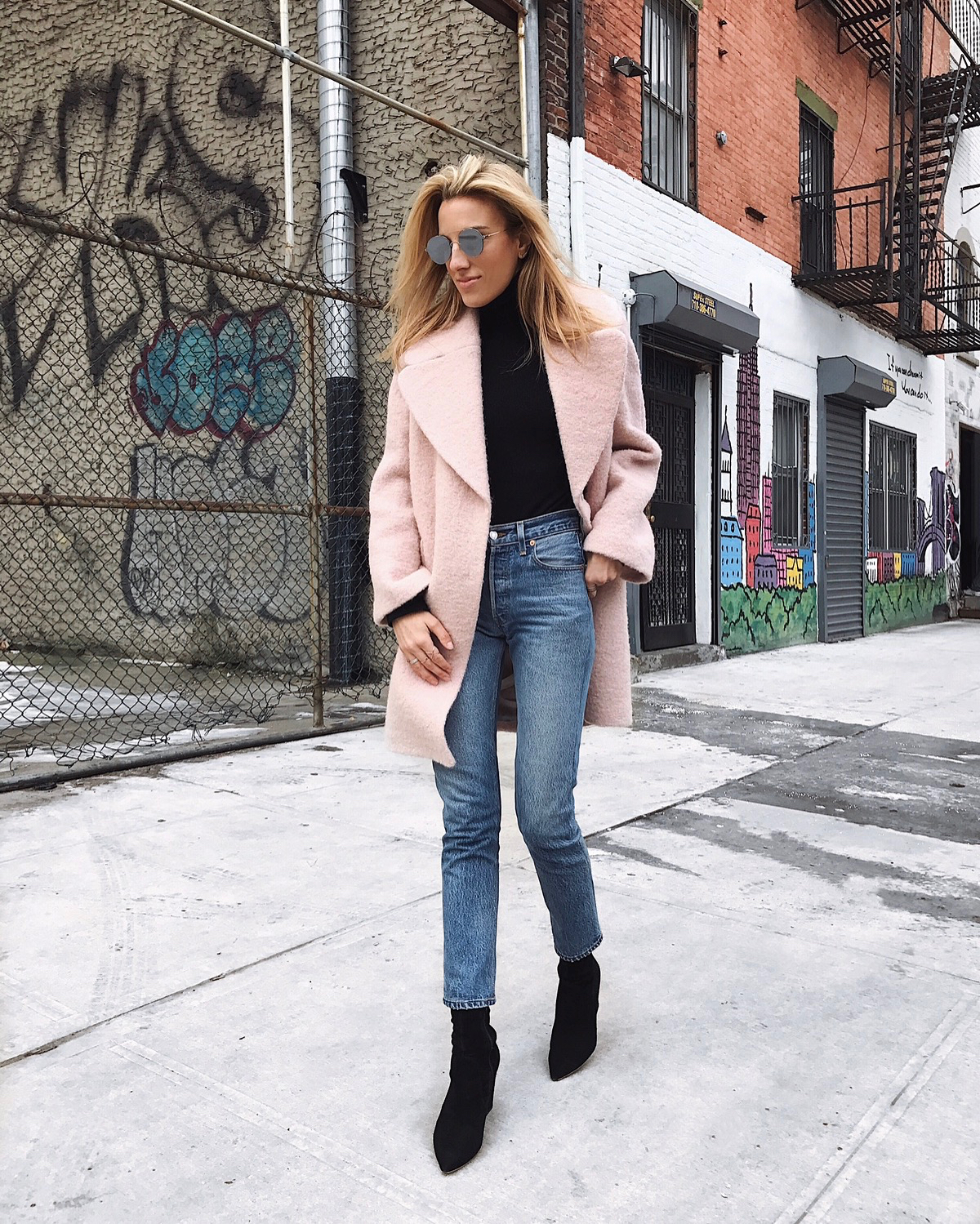 NYFW Street Style, Fashion Week, New York, blush pink