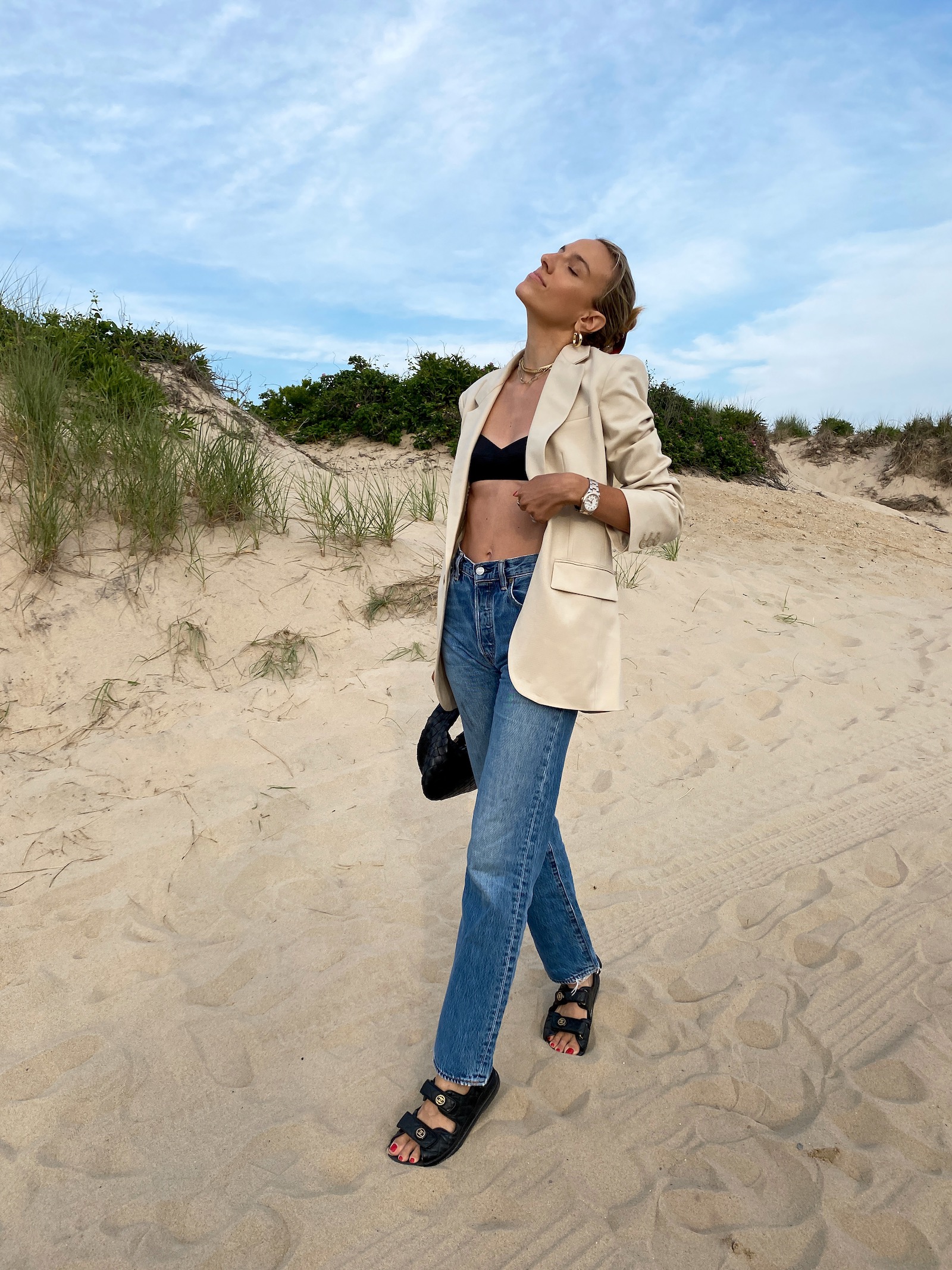 Summer Styling with a Blazer & Bralette - Lisa DiCicco Cahue